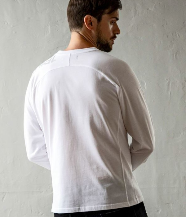 1PIU1UGUALE3 RELAX ウノピゥウノウグァーレトレ リラックス ラインストーンロゴTシャツ 長袖 カットソー メンズ ロンT カジュアル 男性 | 1PIU1UGUALE3 RELAX | 03