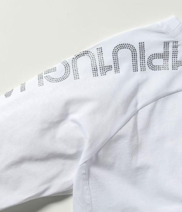 1PIU1UGUALE3 RELAX ウノピゥウノウグァーレトレ リラックス ラインストーンロゴTシャツ 長袖 カットソー メンズ ロンT カジュアル 男性 | 1PIU1UGUALE3 RELAX | 08