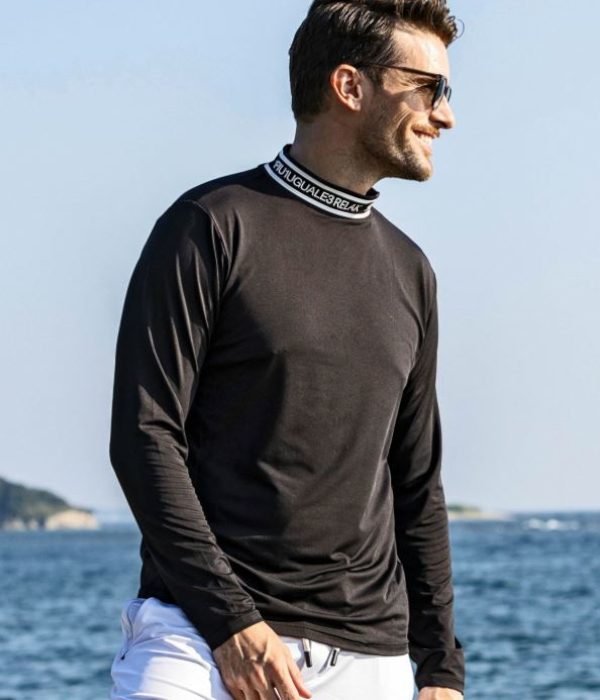 1PIU1UGUALE3 RELAX ウノピゥウノウグァーレトレ リラックス ネックロゴラッシュガード 長袖 Tシャツ レジャー プール ロンT 海 スポーツ サーフィン | 1PIU1UGUALE3 RELAX | 04