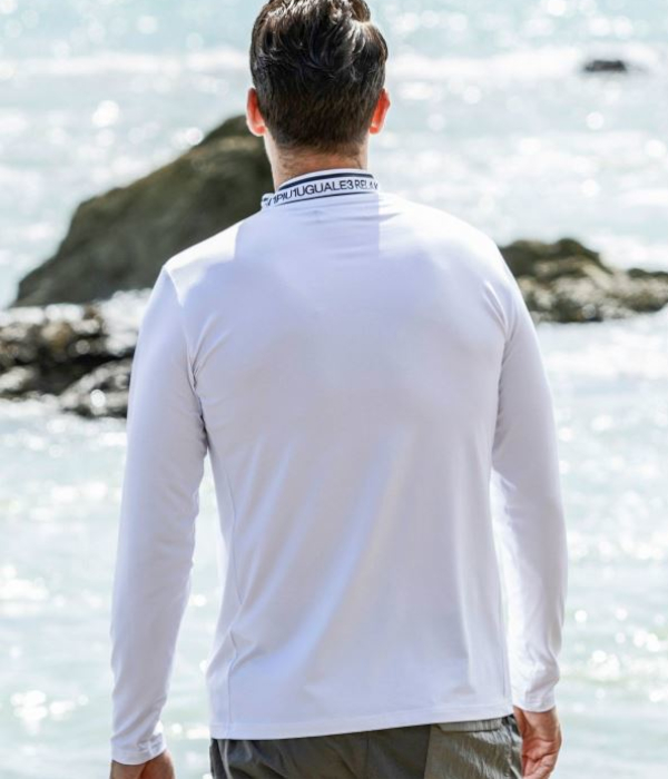 1PIU1UGUALE3 RELAX ウノピゥウノウグァーレトレ リラックス ネックロゴラッシュガード 長袖 Tシャツ レジャー プール ロンT 海 スポーツ サーフィン | 1PIU1UGUALE3 RELAX | 08