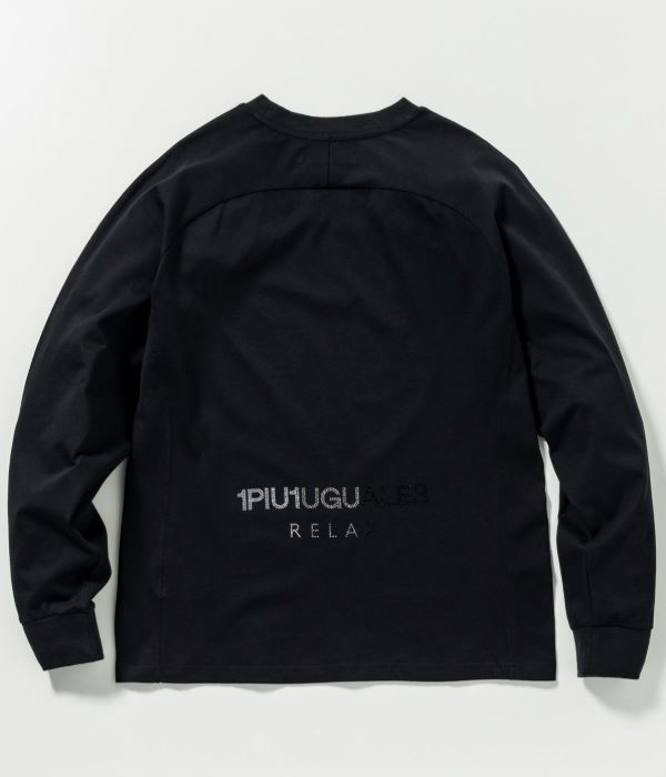1PIU1UGUALE3 RELAX ウノピゥウノウグァーレトレ リラックス ラインストーンロゴTシャツ メンズ ロンT 長袖 カットソー カジュアル スポーツ | 1PIU1UGUALE3 RELAX | 10