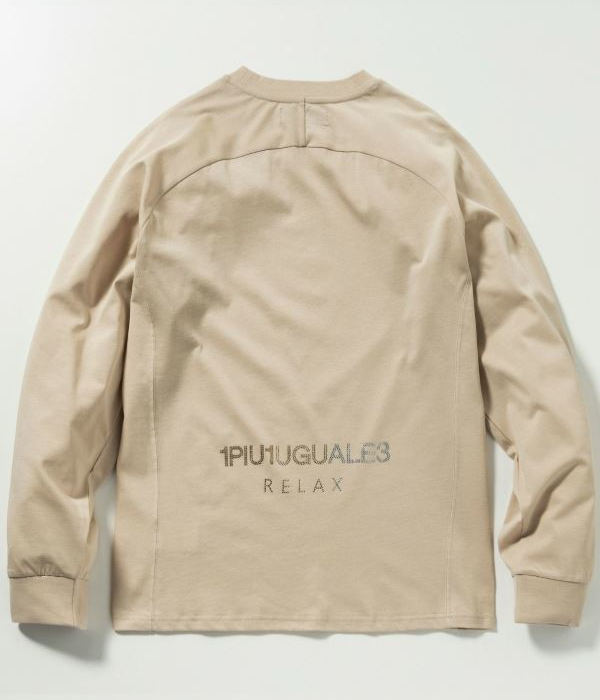 1PIU1UGUALE3 RELAX ウノピゥウノウグァーレトレ リラックス ラインストーンロゴTシャツ メンズ ロンT 長袖 カットソー カジュアル スポーツ | 1PIU1UGUALE3 RELAX | 13