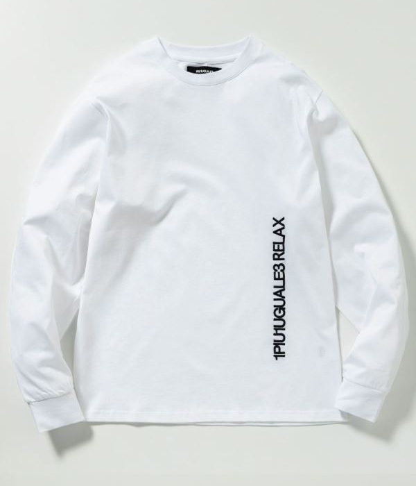 1PIU1UGUALE3 RELAX ウノピゥウノウグァーレトレ リラックス バーチカルエンブロイディーTシャツ メンズ ロンT 長袖 カットソー カジュアル スポーツ | 1PIU1UGUALE3 RELAX | 11
