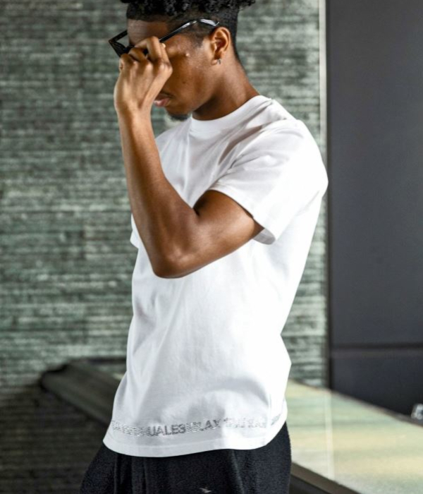 1PIU1UGUALE3 RELAX ウノピゥウノウグァーレトレ リラックス ラインストーンヘムシルケットTシャツ メンズ 半袖 カットソー カジュアル スポーツ | 1PIU1UGUALE3 RELAX | 04