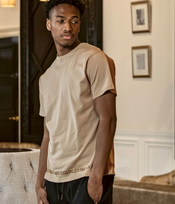 1PIU1UGUALE3 RELAX ウノピゥウノウグァーレトレ リラックス ラインストーンヘムシルケットTシャツ メンズ 半袖 カットソー カジュアル スポーツ | 1PIU1UGUALE3 RELAX | 10