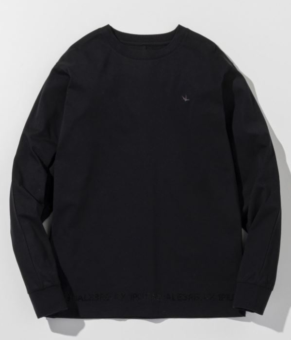 1PIU1UGUALE3 RELAX ウノピゥウノウグァーレトレ リラックス ラインストーンヘムシルケットTシャツ メンズ ロンT 長袖 カットソー カジュアル スポーツ | 1PIU1UGUALE3 RELAX | 03