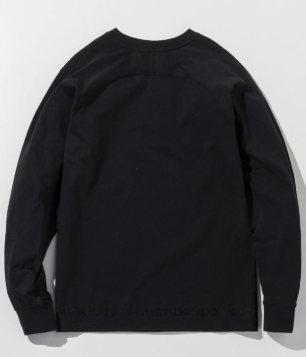 1PIU1UGUALE3 RELAX ウノピゥウノウグァーレトレ リラックス ラインストーンヘムシルケットTシャツ メンズ ロンT 長袖 カットソー カジュアル スポーツ | 1PIU1UGUALE3 RELAX | 12