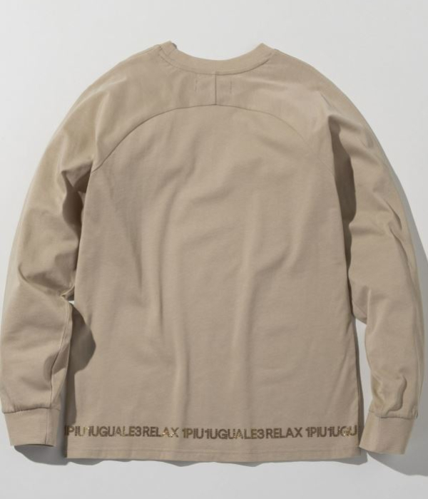 1PIU1UGUALE3 RELAX ウノピゥウノウグァーレトレ リラックス ラインストーンヘムシルケットTシャツ メンズ ロンT 長袖 カットソー カジュアル スポーツ | 1PIU1UGUALE3 RELAX | 09