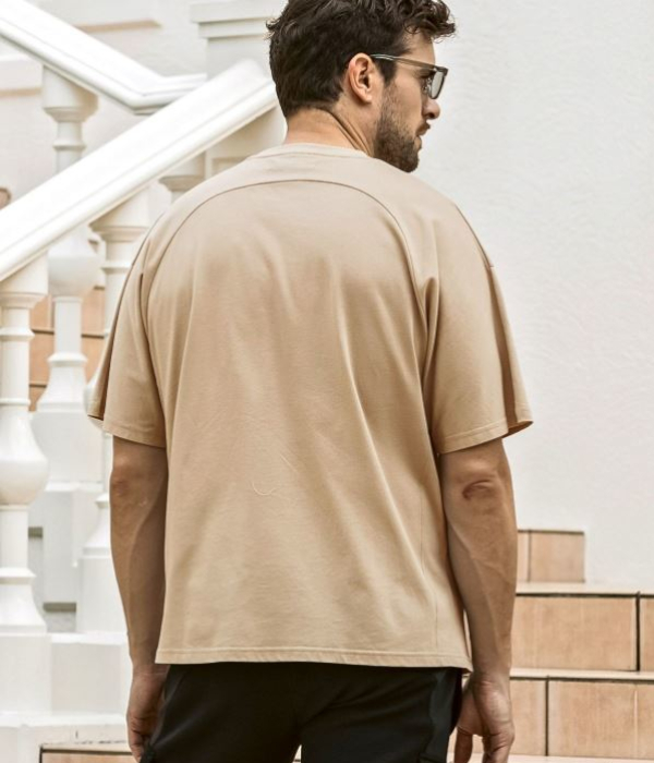 1PIU1UGUALE3 RELAX ウノピゥウノウグァーレトレ リラックス レザーパッチシルケットTシャツ メンズ 半袖 カットソー カジュアル スポーツ | 1PIU1UGUALE3 RELAX | 05