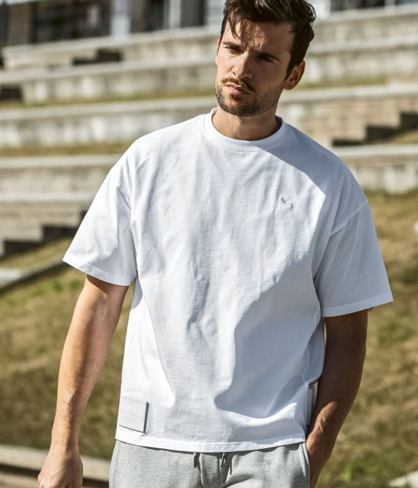 1PIU1UGUALE3 RELAX ウノピゥウノウグァーレトレ リラックス レザーパッチシルケットTシャツ メンズ 半袖 カットソー カジュアル スポーツ | 1PIU1UGUALE3 RELAX | 07