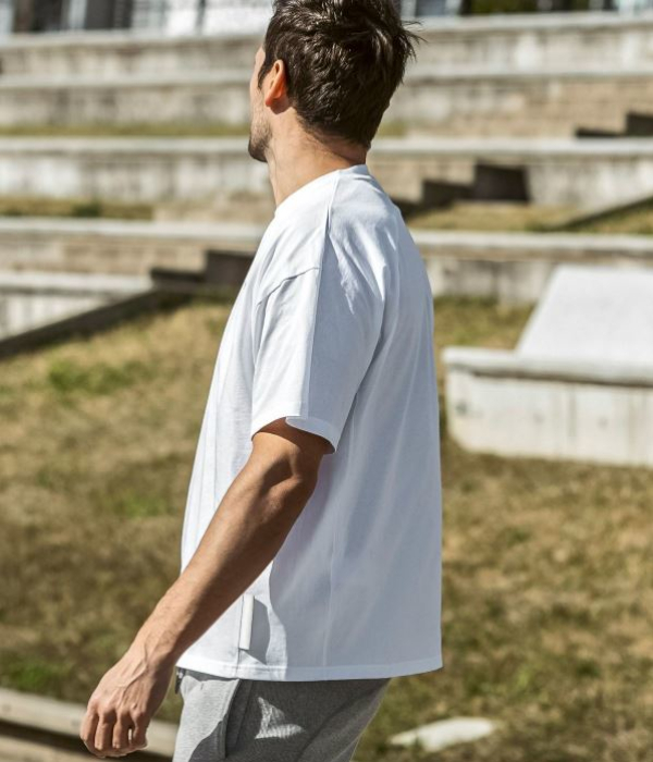 1PIU1UGUALE3 RELAX ウノピゥウノウグァーレトレ リラックス レザーパッチシルケットTシャツ メンズ 半袖 カットソー カジュアル スポーツ | 1PIU1UGUALE3 RELAX | 08