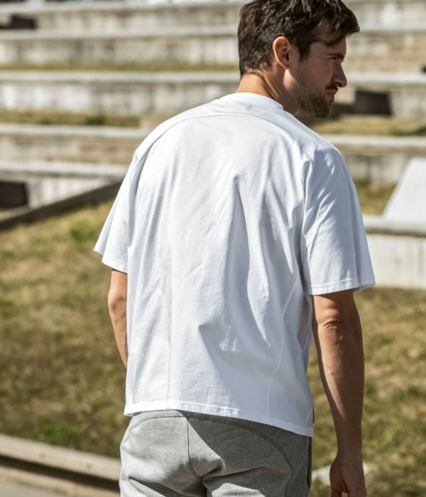 1PIU1UGUALE3 RELAX ウノピゥウノウグァーレトレ リラックス レザーパッチシルケットTシャツ メンズ 半袖 カットソー カジュアル スポーツ | 1PIU1UGUALE3 RELAX | 09