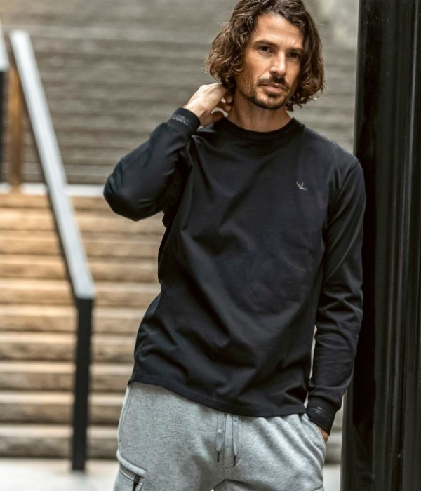 1PIU1UGUALE3 RELAX ウノピゥウノウグァーレトレ リラックス ダブルロゴラインTシャツ メンズ ロンT 長袖 カットソー カジュアル スポーツ | 1PIU1UGUALE3 RELAX | 04