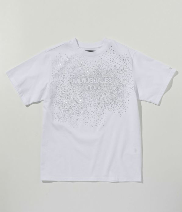 1PIU1UGUALE3 RELAX ウノピゥウノウグァーレトレ リラックス スプラッシュラインストーンTシャツ メンズ 半袖 カットソー カジュアル スポーツ | 1PIU1UGUALE3 RELAX | 01