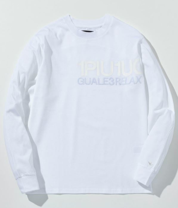 1PIU1UGUALE3 RELAX ウノピゥウノウグァーレトレ リラックス スタックロゴTシャツ メンズ ロンT 長袖 カットソー カジュアル スポーツ | 1PIU1UGUALE3 RELAX | 01
