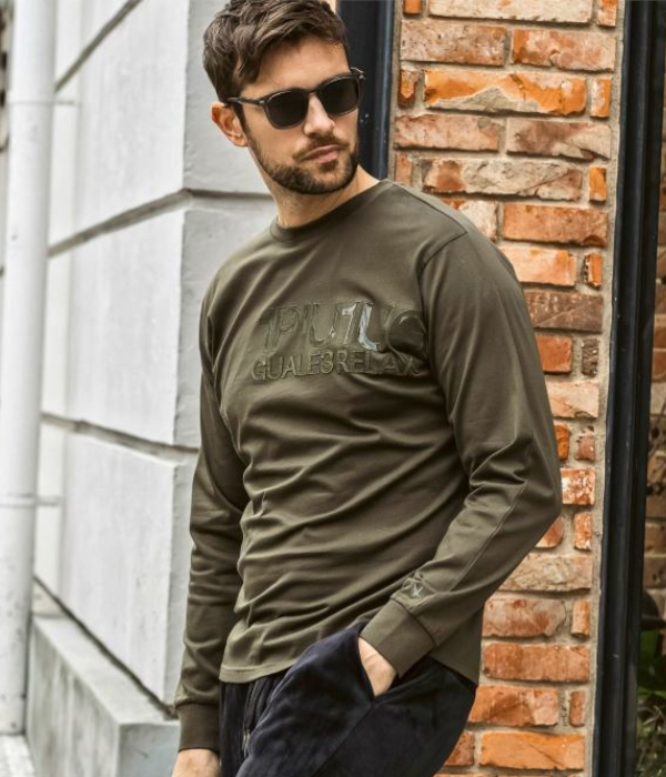 1PIU1UGUALE3 RELAX ウノピゥウノウグァーレトレ リラックス スタックロゴTシャツ メンズ ロンT 長袖 カットソー カジュアル スポーツ | 1PIU1UGUALE3 RELAX | 07