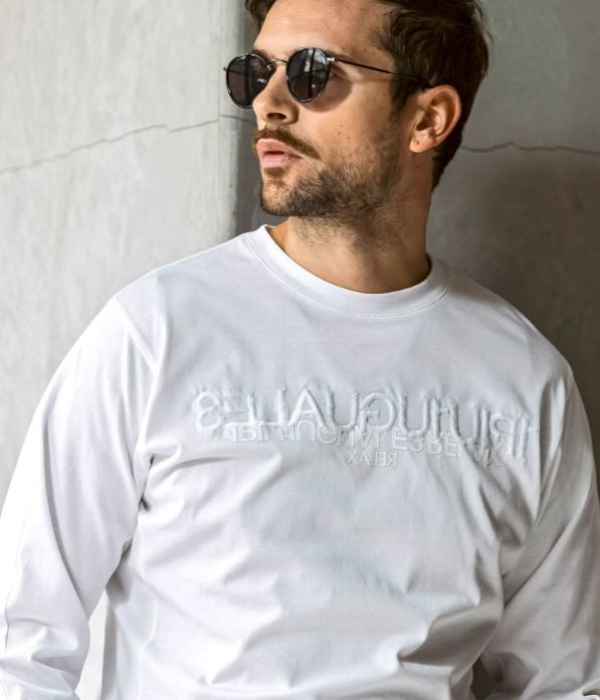 1PIU1UGUALE3 RELAX ウノピゥウノウグァーレトレ リラックス リバーシングロゴTシャツ メンズ ロンT 長袖 カットソー カジュアル スポーツ | 1PIU1UGUALE3 RELAX | 10