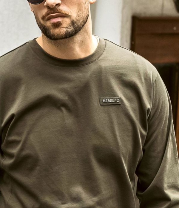 1PIU1UGUALE3 RELAX ウノピゥウノウグァーレトレ リラックス プレートロゴTシャツ メンズ ロンT 長袖 カットソー カジュアル スポーツ | 1PIU1UGUALE3 RELAX | 11