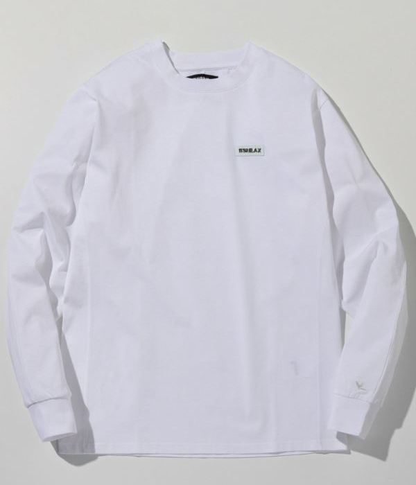 1PIU1UGUALE3 RELAX ウノピゥウノウグァーレトレ リラックス プレートロゴTシャツ メンズ ロンT 長袖 カットソー カジュアル スポーツ | 1PIU1UGUALE3 RELAX | 01