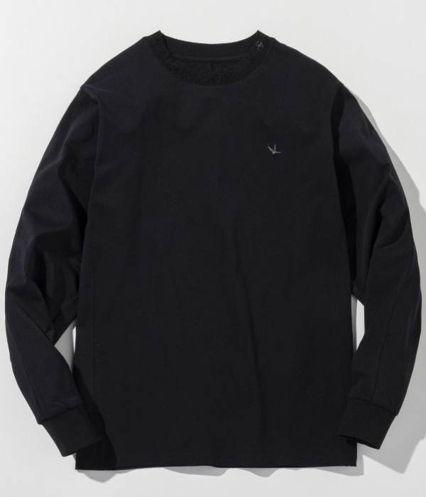 1PIU1UGUALE3 RELAX ウノピゥウノウグァーレトレ リラックス ラインストーンネックロゴTシャツ メンズ ロンT 長袖 カットソー カジュアル スポーツ | 1PIU1UGUALE3 RELAX | 02