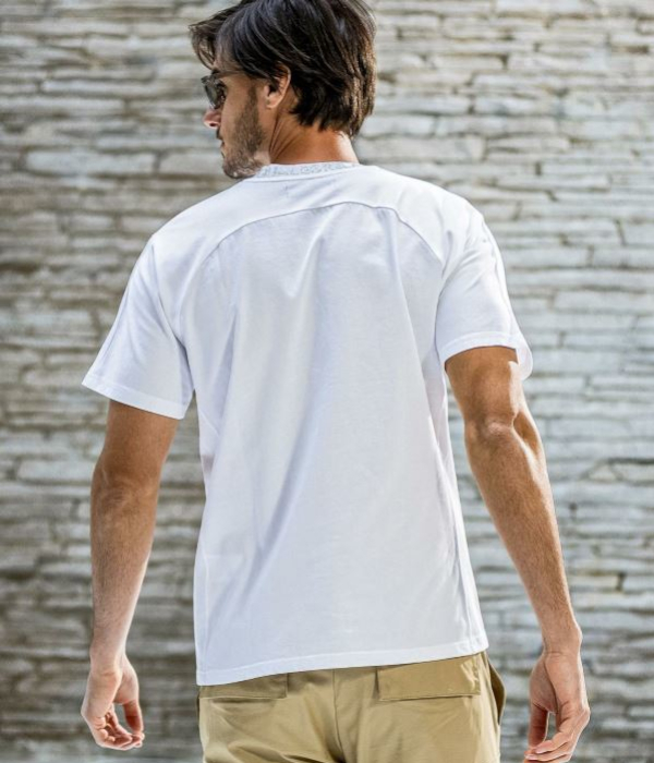 1PIU1UGUALE3 RELAX ウノピゥウノウグァーレトレ リラックス ラインストーンネックロゴTシャツ メンズ 半袖 カットソー カジュアル スポーツ | 1PIU1UGUALE3 RELAX | 05