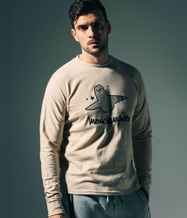 1PIU1UGUALE3 RELAX × Mark Gonzales ウノピゥウノウグァーレトレ リラックス ラインストーンTシャツ メンズ ロンT 長袖 カットソー カジュアル スポーツ | 1PIU1UGUALE3 RELAX | 11