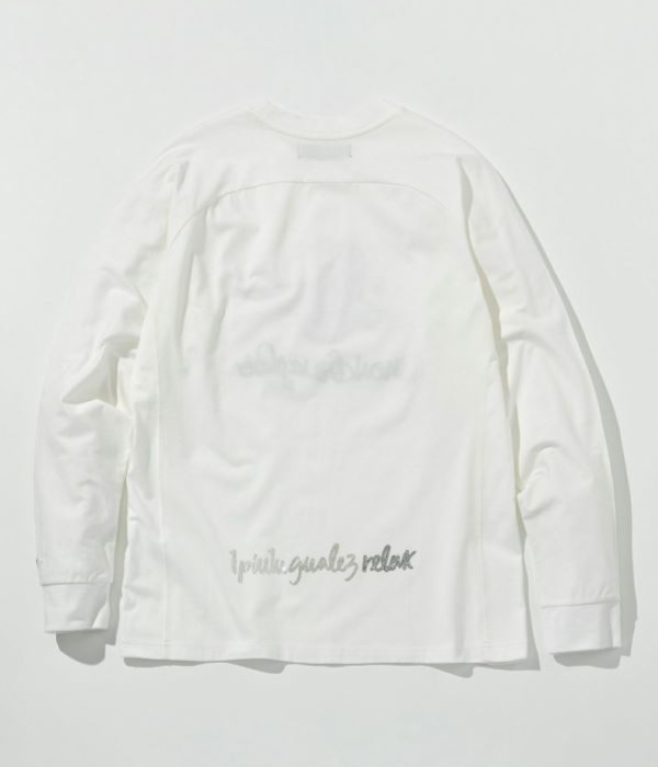 1PIU1UGUALE3 RELAX × Mark Gonzales ウノピゥウノウグァーレトレ リラックス ラインストーンTシャツ メンズ ロンT 長袖 カットソー カジュアル スポーツ | 1PIU1UGUALE3 RELAX | 06