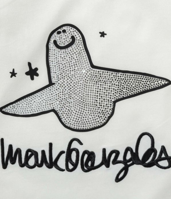 1PIU1UGUALE3 RELAX × Mark Gonzales ウノピゥウノウグァーレトレ リラックス ラインストーンTシャツ メンズ ロンT 長袖 カットソー カジュアル スポーツ | 1PIU1UGUALE3 RELAX | 07