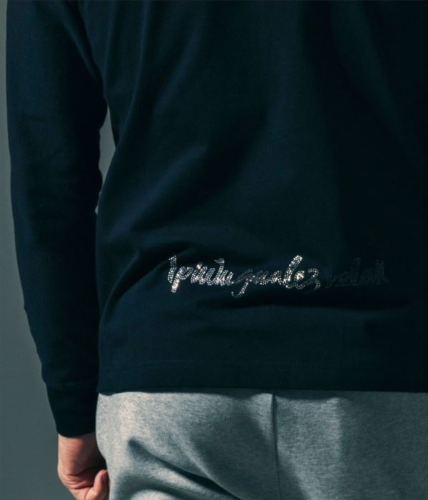 1PIU1UGUALE3 RELAX × Mark Gonzales ウノピゥウノウグァーレトレ リラックス ラインストーンTシャツ メンズ ロンT 長袖 カットソー カジュアル スポーツ | 1PIU1UGUALE3 RELAX | 09