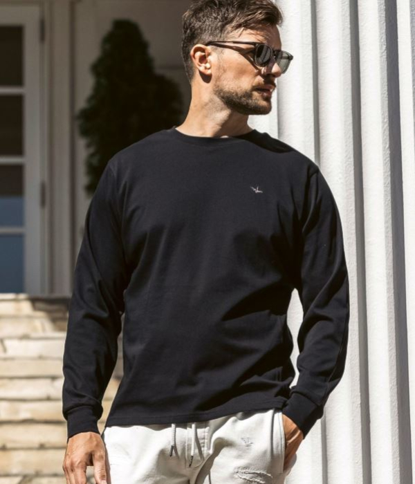 1PIU1UGUALE3 RELAX ウノピゥウノウグァーレトレ リラックス ラインストーンバックロゴTシャツ メンズ ロンT 長袖 カットソー カジュアル スポーツ | 1PIU1UGUALE3 RELAX | 08