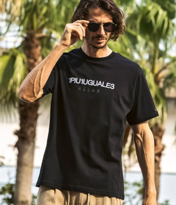 1PIU1UGUALE3 RELAX ウノピゥウノウグァーレトレ リラックス リバースロゴTシャツ メンズ 半袖 カットソー カジュアル スポーツ | 1PIU1UGUALE3 RELAX | 10