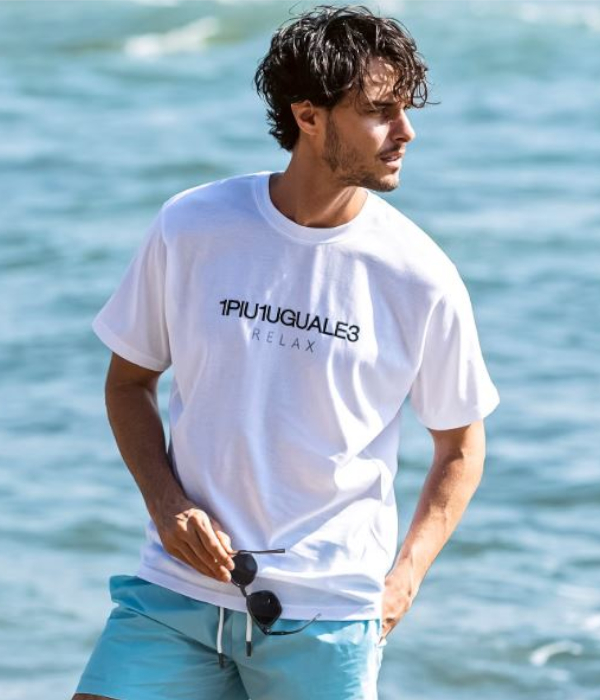 1PIU1UGUALE3 RELAX ウノピゥウノウグァーレトレ リラックス リバースロゴTシャツ メンズ 半袖 カットソー カジュアル スポーツ | 1PIU1UGUALE3 RELAX | 03