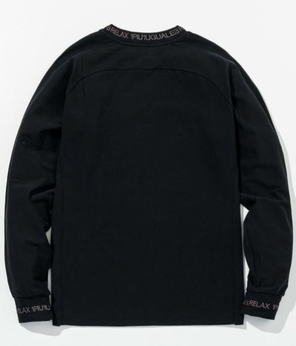 1PIU1UGUALE3 RELAX ウノピゥウノウグァーレトレ リラックス グロッシー刺繍ネックロゴTシャツ メンズ ロンT 長袖 カットソー カジュアル スポーツ | 1PIU1UGUALE3 RELAX | 06