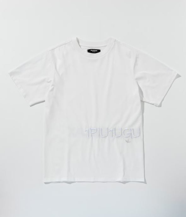 1PIU1UGUALE3 RELAX ウノピゥウノウグァーレトレ リラックス ハンドライクエンボスロゴTシャツ メンズ 半袖 カットソー カジュアル スポーツ | 1PIU1UGUALE3 RELAX | 01
