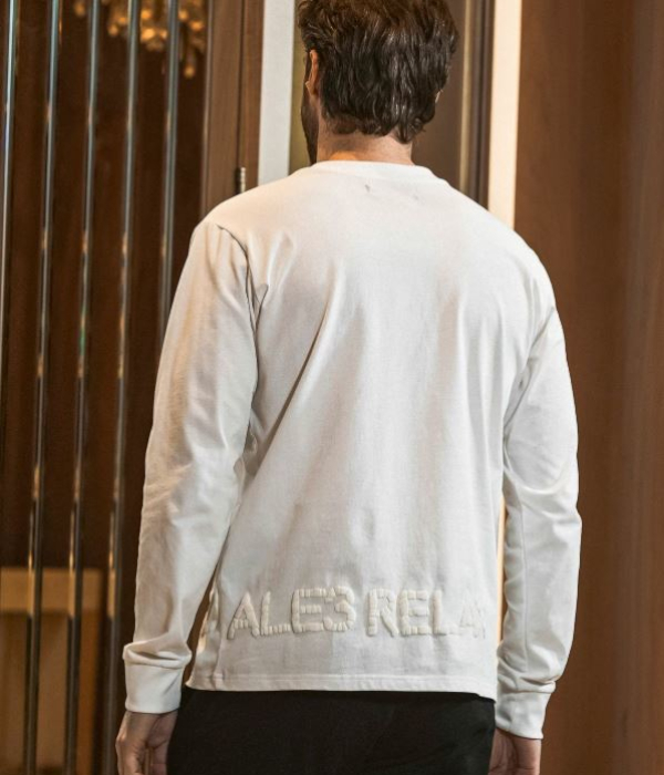 1PIU1UGUALE3 RELAX ウノピゥウノウグァーレトレ リラックス ハンドライクエンボスロゴTシャツ メンズ ロンT 長袖 カットソー カジュアル スポーツ | 1PIU1UGUALE3 RELAX | 04