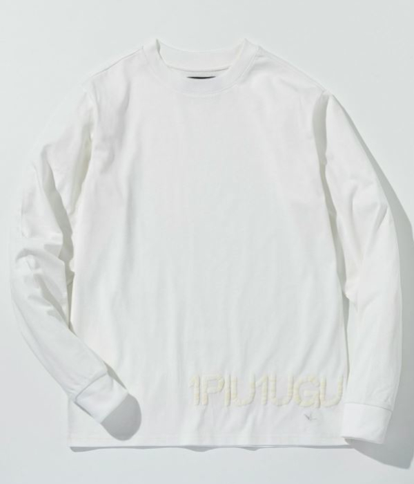 1PIU1UGUALE3 RELAX ウノピゥウノウグァーレトレ リラックス ハンドライクエンボスロゴTシャツ メンズ ロンT 長袖 カットソー カジュアル スポーツ | 1PIU1UGUALE3 RELAX | 01