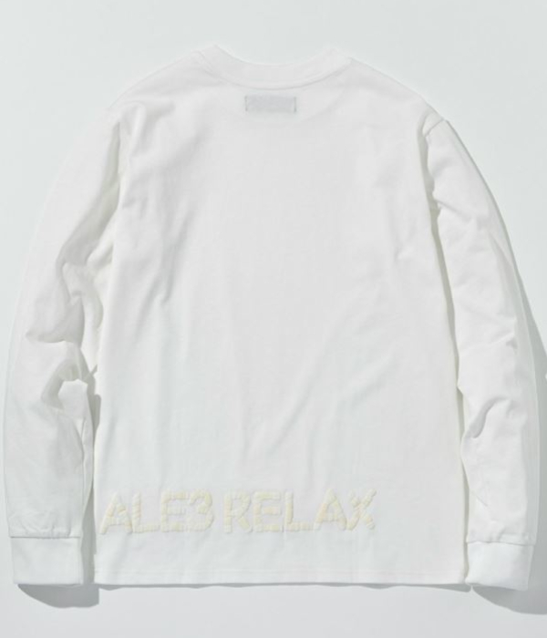 1PIU1UGUALE3 RELAX ウノピゥウノウグァーレトレ リラックス ハンドライクエンボスロゴTシャツ メンズ ロンT 長袖 カットソー カジュアル スポーツ | 1PIU1UGUALE3 RELAX | 06