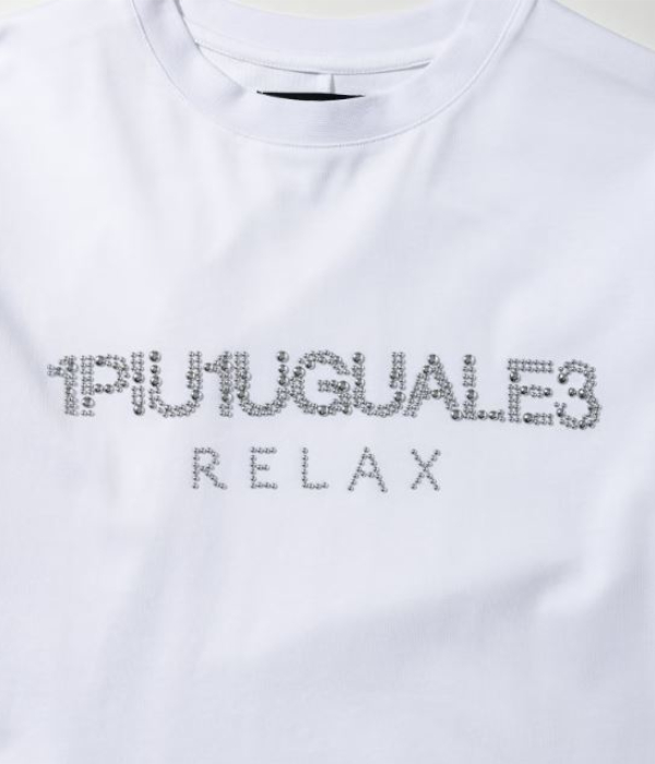 1PIU1UGUALE3 RELAX ウノピゥウノウグァーレトレ リラックス スタッズロゴTシャツ メンズ ロンT 長袖 カットソー カジュアル スポーツ | 1PIU1UGUALE3 RELAX | 07