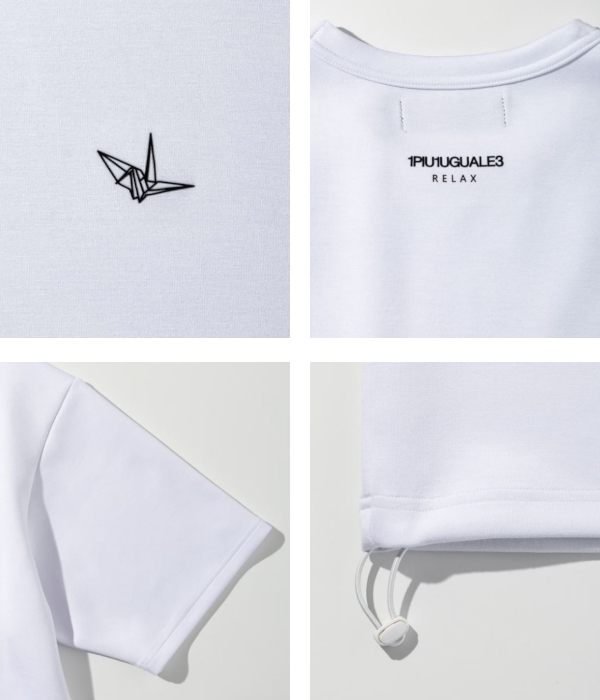 1PIU1UGUALE3 RELAX ウノピゥウノウグァーレトレ リラックス レーヨンブレンドドローコードTシャツ メンズ 半袖 カットソー 男性 カジュアル | 1PIU1UGUALE3 RELAX | 08