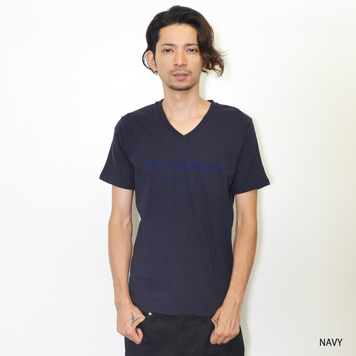 1PIU1UGUALE3 RELAX ウノピゥウノ ウグァーレ トレ リラックス ロゴVネック カットソー Tシャツ ウノピュウ | 1 piu 1 uguale 3 | 03