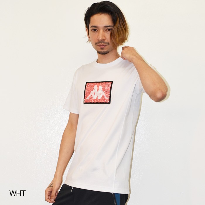 Kappa×1PIU1UGUALE3 RELAX ウノ ピゥ ウノ ウグァーレ トレ リラックス スパンコールワッペンTシャツ｜upper-gate｜03