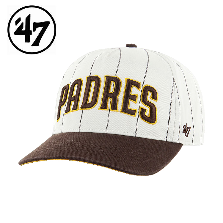 47 フォーティーセブン Padres Double Header Pinstripe‘47 HITCH cap キャップ 帽子 スポーツ 野球帽 ベースボール | 47Brand