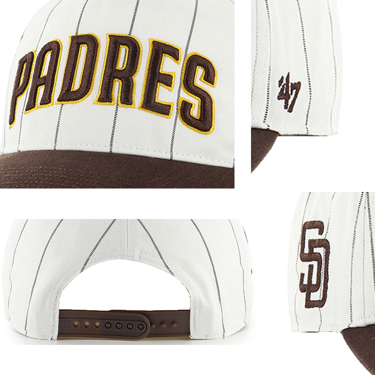 47 フォーティーセブン Padres Double Header Pinstripe‘47 HITCH cap キャップ 帽子 スポーツ 野球帽 ベースボール | 47Brand | 03