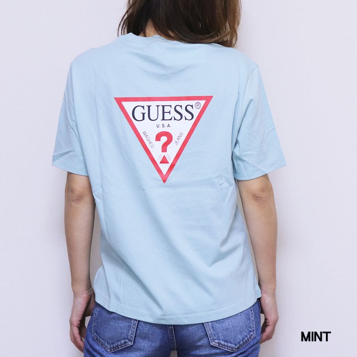 ゲス GUESS Tシャツ 半袖 レディース 半袖Tシャツ おしゃれ ブランド バックロゴ  yj2k9418k｜upper-gate｜04