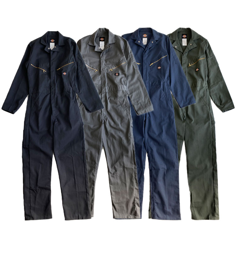 【Dickies】ディッキーズ 長袖ツナギ Deluxe Blended Long Sleeve Coveralls 48799 カバーオール 長袖  つなぎ 作業着 ワークウェア メンズ 4897 USAモデル