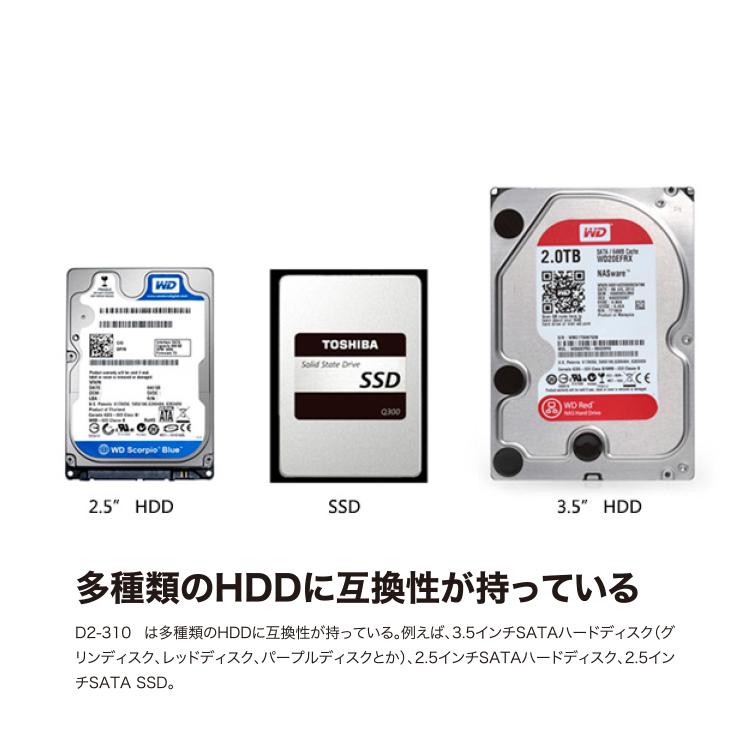 国内正規品】 TerraMaster D2-310 USB3.1(Gen1、5Gbps) HDDケース 2