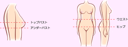 サイズ 測り方 アップスインナーboutiqueヤフー店 通販 Yahoo ショッピング