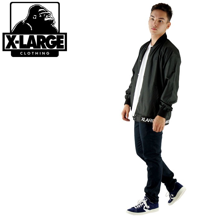 Sale Xlarge R エクストララージ Logo Rib Varsity Jacket 黒 バーシティジャケット Men S Apparel メンズ Upスポーツネットショップ