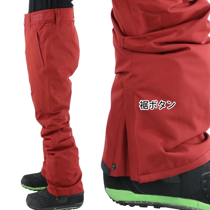 ビラボン スノーパンツ ボルドー 10K 細身 防水 無地 スノボウェア スノーウエア BILLABONG AH01M-705
