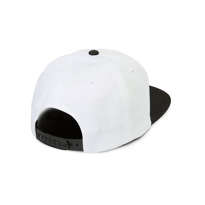 VOLCOM スナップバックキャップ ボルコム Cresticle Hat 6パネル 平つばCAP ホワイト 白 刺繍パッチ